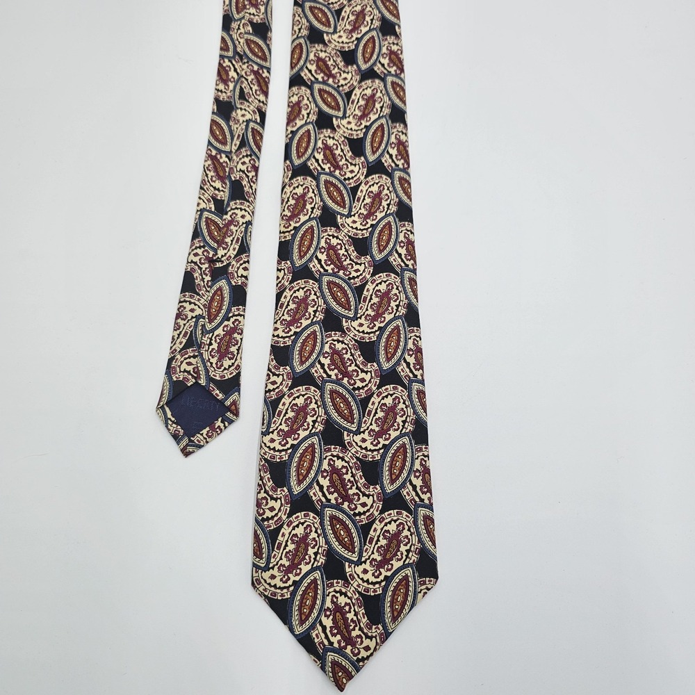 Vintage Liberty of London Silk Tie‎ Paisley Pattern Made in England